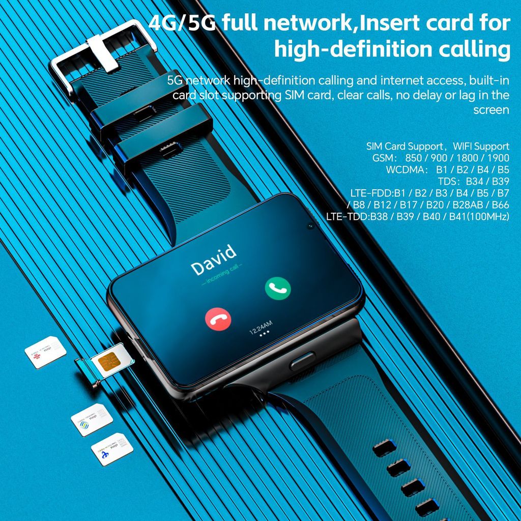 New Lokmat 4G Smartwatch Men 2.88-Inch Large Screen Dual Camera 6+128G Wifi Gps Video Calls Wrist
