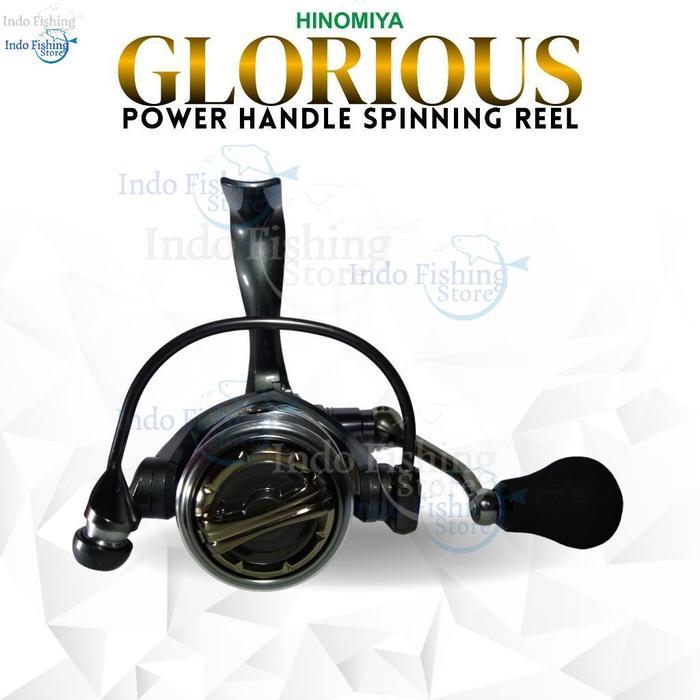Reel Pancing HINOMIYA Glorious 1000 3000 9+1BB Ball Bearing Mancing UL Kolam Spinning Power Handle