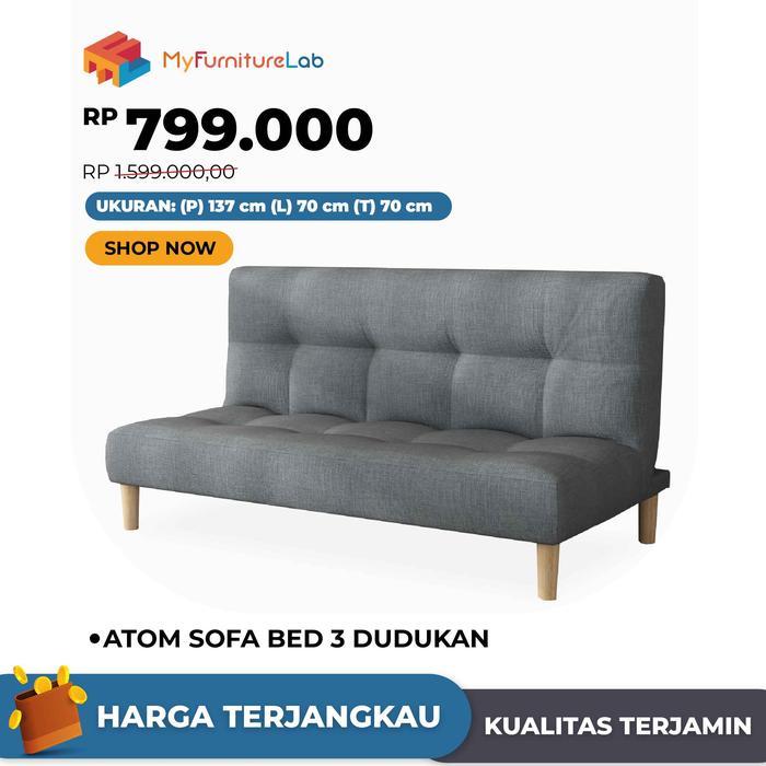 Rds - Myfurniturelab Atom Aries Aurora Sofa Bed 2 Dudukan Busa Keras Hemat Tempat Cocok Untuk