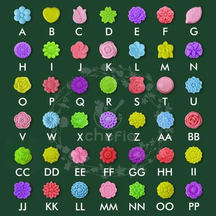 Chefio Cetakan Silikon Mini Putu Ayu Puding Kue Talam Muffin Sabun