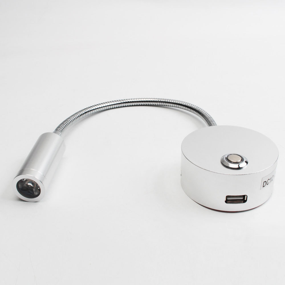 Led Hoses Touch Dimming Switch Wall Lamp Flexible Bedside Reading