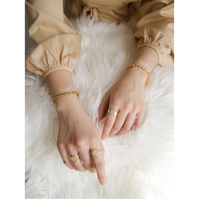 mhrr- Dear Me - Dore Bracelet (Brass 18K Gold Plating) Gelang Wanita Lapis