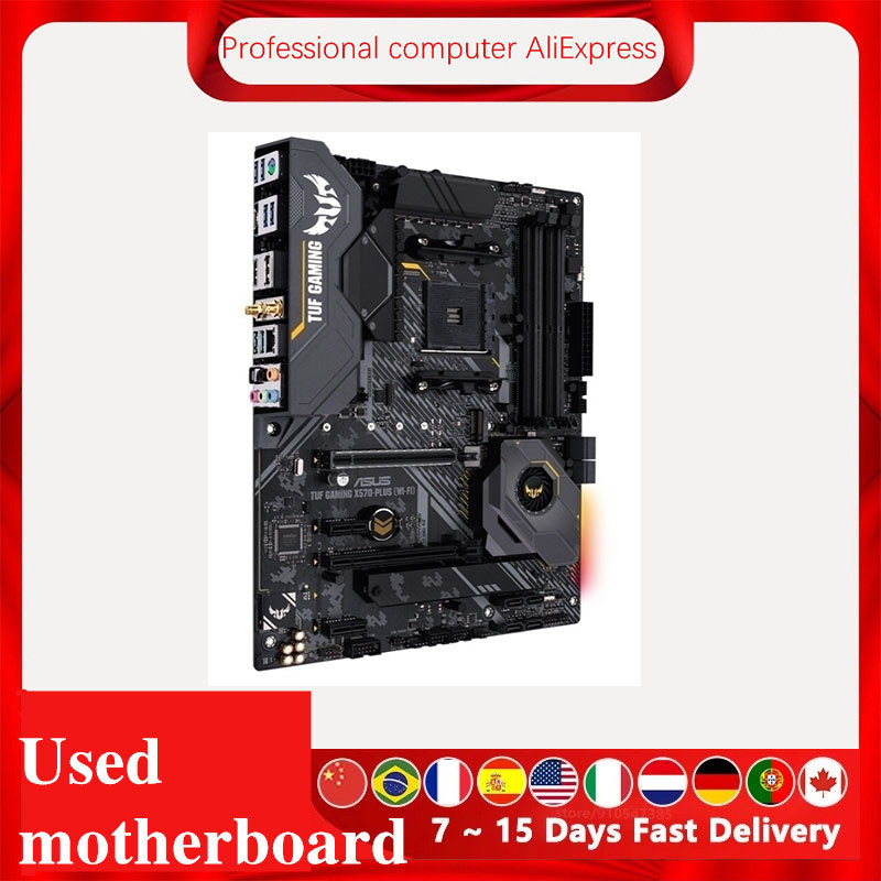 Used X570 Plus For Asus Tuf Gaming X570-Plus Wifi Motherboard Socket