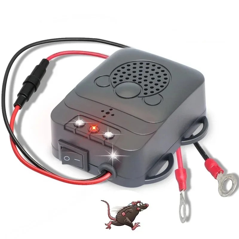 Car Mounted Rodent Repellent and Anti Rodent Device, Engine Compartment Ultrasonic Rodent Repellent,