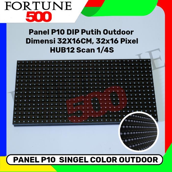 Panel Module Modul Led P10 Running Text Dip Putih White Outdoor