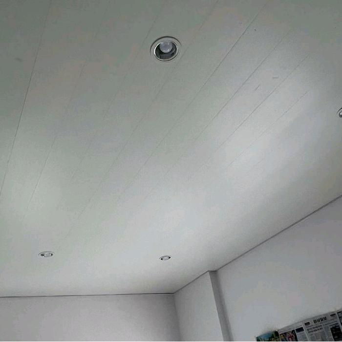 6uvgl- Plafon Pvc Doff Laminate Putih Polos 8Mm X 20Cm