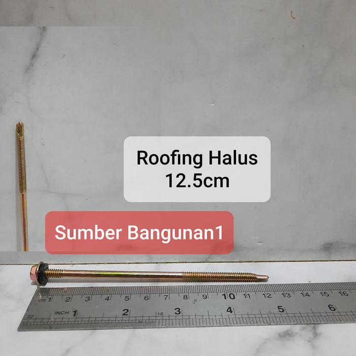 cjbkb- Skrup Roofing 12 X 125 (10Pcs) Roofing Panjang 12.5Cm Sekrup Roofing