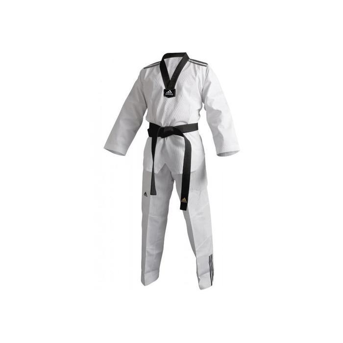 Adidas Dobok AdiClub 3 Stripe Taekwondo - Seragam Taekwondo