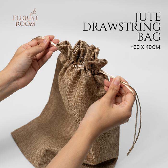 Jute Drawstring Bag - Pouch Jute - Goni - Kantong Hadiah