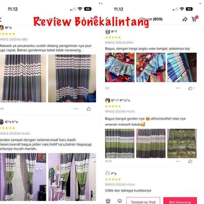 FMLY- Bl Gorden Pintu Kamar - Hordeng Ruang Tamu - Korden Model Serut Motif Jasver