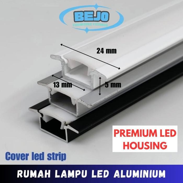 Cover Led Strip Aluminium Premium / Rumah Lampu Led Strip / Premium Cover Led Strip