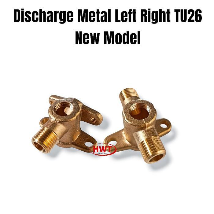 Discharge Metal Right Kanan Left Kiri Sparepart Mesin Pompa Sprayer Semprot Hama TU26 777 767 New