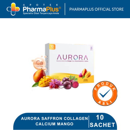 Aurora Saffron Collagen Calcium Mango 10 Sachet