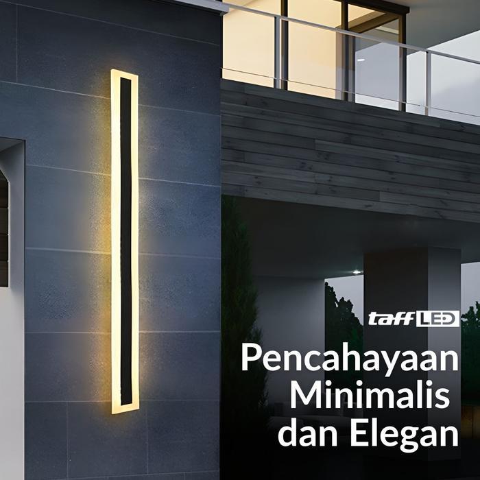 NEW - Lampu Hias Tempel Dinding Outdoor Panjang Linear Long Strip LED Dekorasi Dinding Modern