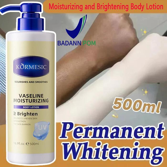 Vaseline Moisturizing and Brightening Body Lotion 500ml Pemutih Badan Permanen Hand Body Pemutih