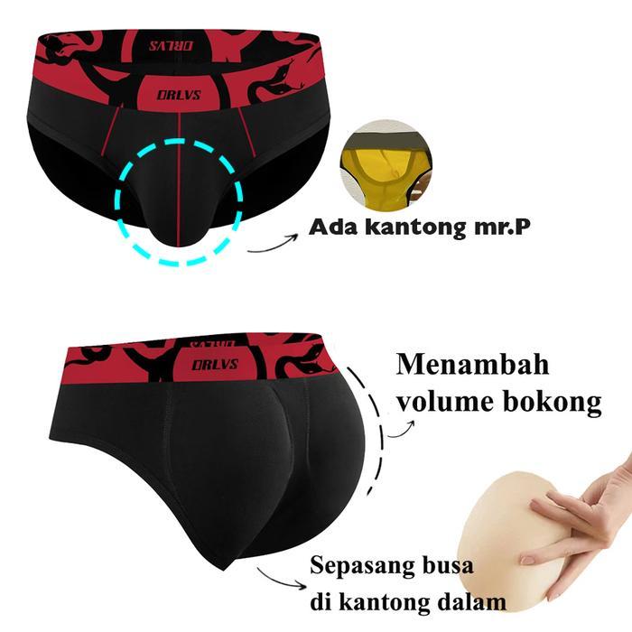 mguf- Orlvs Celana Dalam Pria Busa Bokong Polos