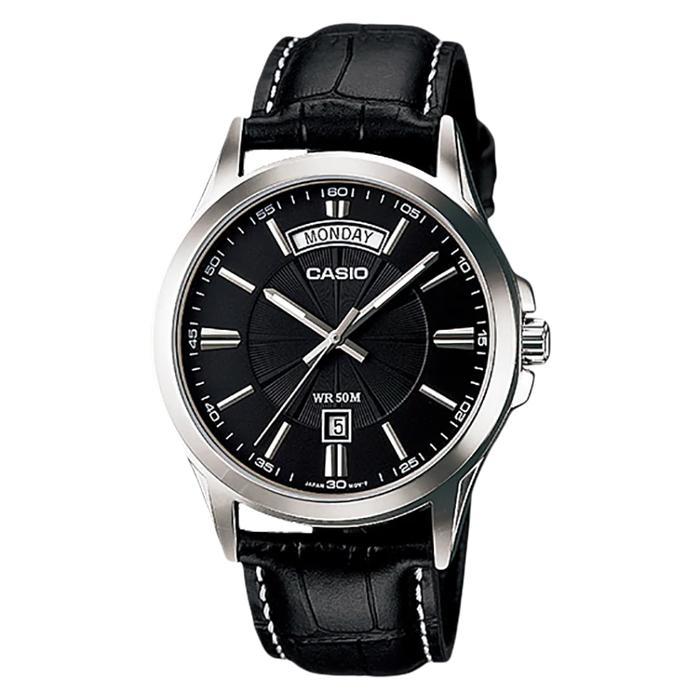 kdgn- Jam Tangan Pria Analog Casio Standard Mtp-1381L-1Avdf Mtp1381 Mtp-1381L Enticer Black