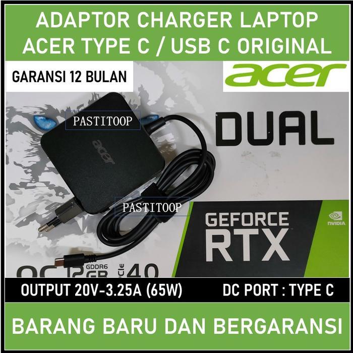 Adaptor Charger Laptop Acer Spin 3 Sp313 Sp313-51N Type C 65W Promo