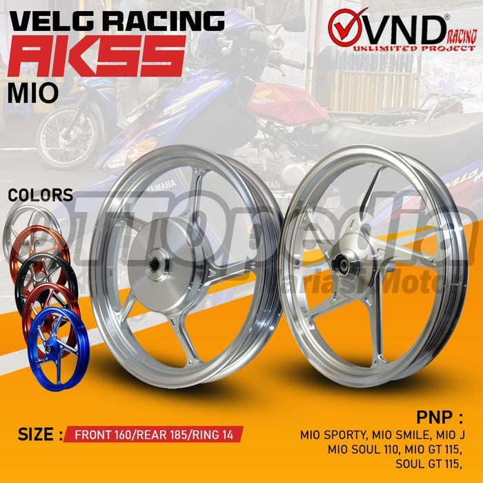 hanya disini] Velg Racing VND AK55 Enkei Palang 5 Mio Sporty Mio Smile Mio J Mio GT 115 Mio Soul 110