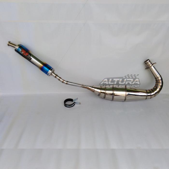 Knalpot Racing R9 Mugello Chrome Krom For Kawasaki Ninja 150 R Rr Ss