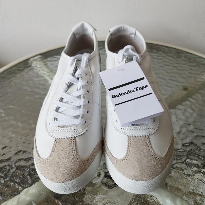 Sepatu Onitsuka Tiger Mexico 66 White Cream Original Unisex 1183C102 104 Dl408 0101 Casual Sport