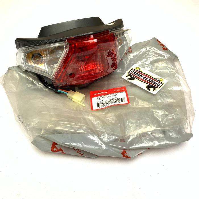 Lampu Belakang Set/ Stoplamp Assy Honda Beat Karbu Ori Ahm 33700Kvy961