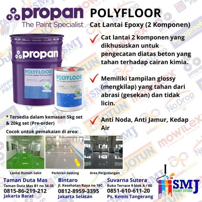CAT LANTAI PROPAN EPOXY POLYFLOOR EPOXY PFT 253 2K SB 20 Kg set