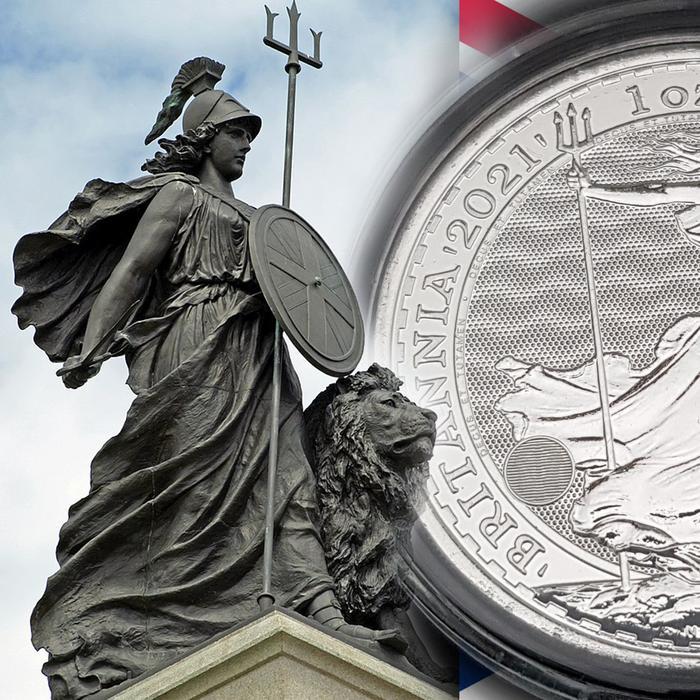 Koin perak Silver Britania 1 Troy Ounce = 31.1 Gram