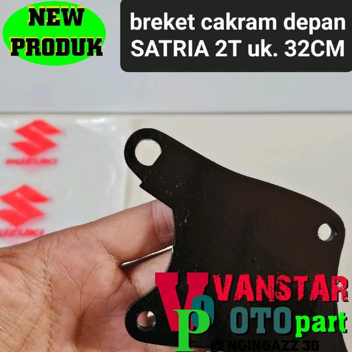 Breket Cakram Depan Satria 2Tak Tornado Skywave Lebar 32Cm 320Mm Set Baut
