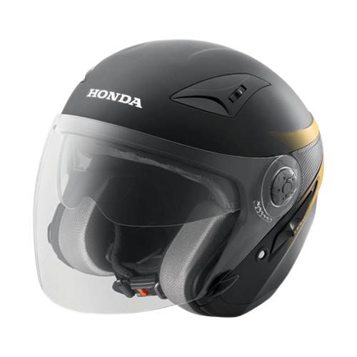 Honda Ori Helm Helmet Luxury Stylish Helmet Half Face - Hitam Black