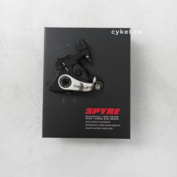 Promo Trp Spyre Mechanical Disc Brake Caliper Flat Mount Black Road Cross Terlaris