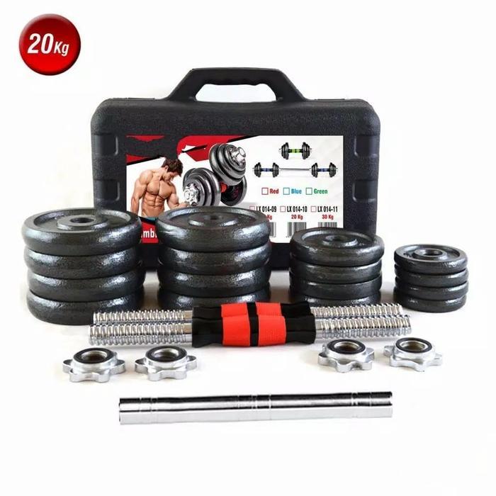dumbell sett 20kg / barbel 20kg / dumbell murah / barbel murah