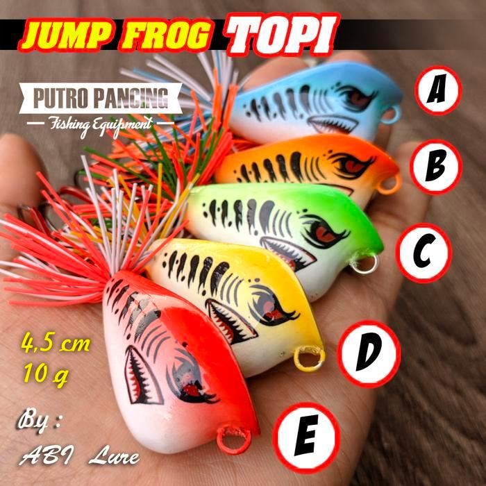 Lure Jump Frog Topi by Abi Lure Handmade