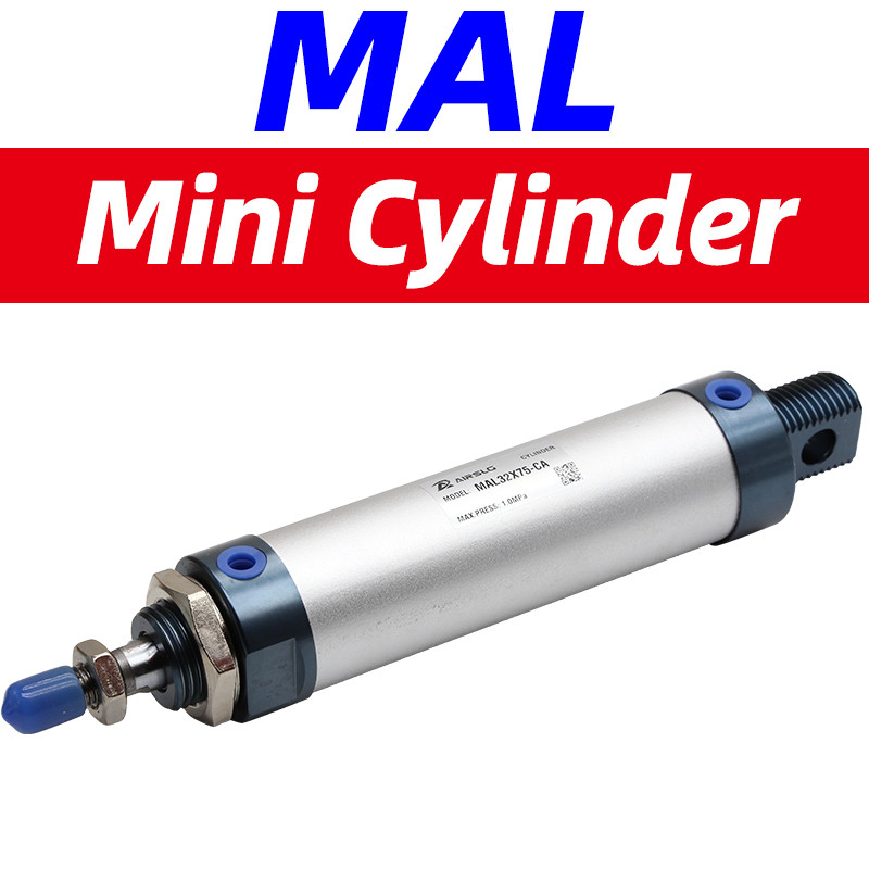 Airtac Type Pneumatic Cylinders Mal20X25Ca Mal25X75Ca Mal32X100Ca Mal40X150-Ca Mal20X50Sca