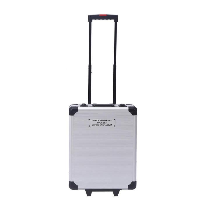 Perkakas Bengkel Mobil 187 PCS - Tool Kit Lengkap dengan Soket & Kunci, Anti Karat untuk Bengkel