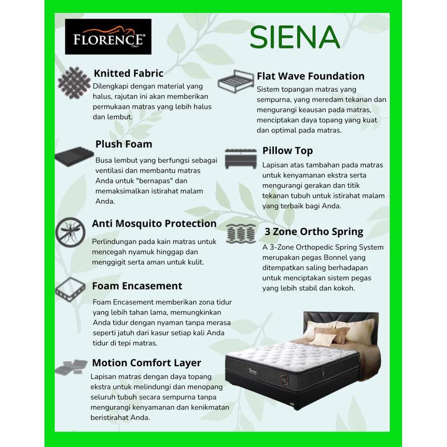 Florence Kasur Springbed Siena - Full Set 160X200
