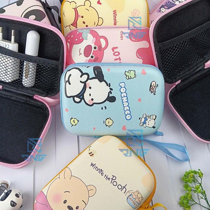 fguh- Pouch Karakter Kuromi Melody Lotso Dompet Headset Kartu Kunci Koin Charger Makeup