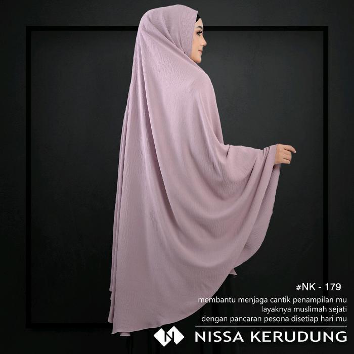dowg- Khimar Jumbo Bahan Crinkle Airflow - Pet Antem Hijab Syar'I Bergo Instan Nissa Hijab