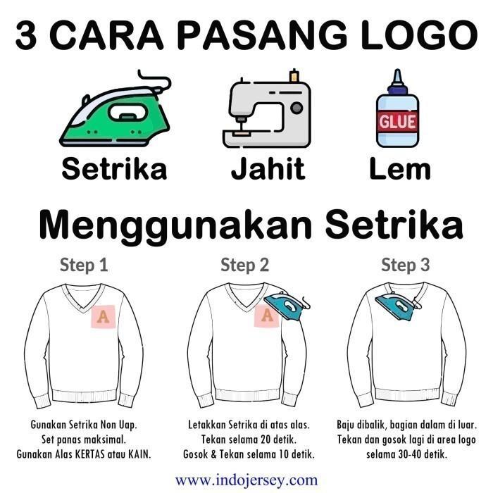 Patch Badge Emblem Flock Setrika iron-on Baju Jersey Logo Liga Sepak Bola Indonesia PERSIB [05]