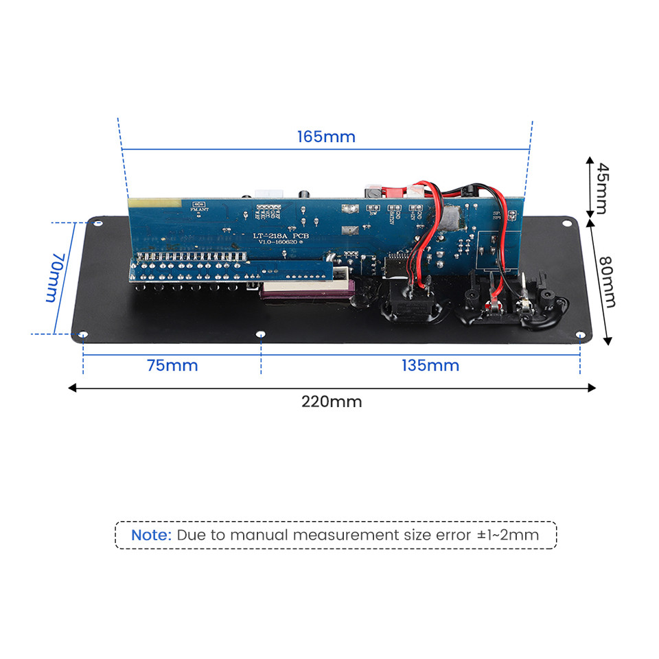 Aiyima Subwoofer Digital Bluetooth Amplifier Audio Board 50W Mp3