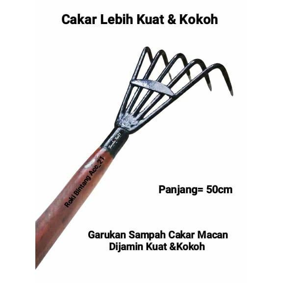 Garukan Sampah / Garukan Besi Super Kokoh / Alat Berkebun Garukan Besi