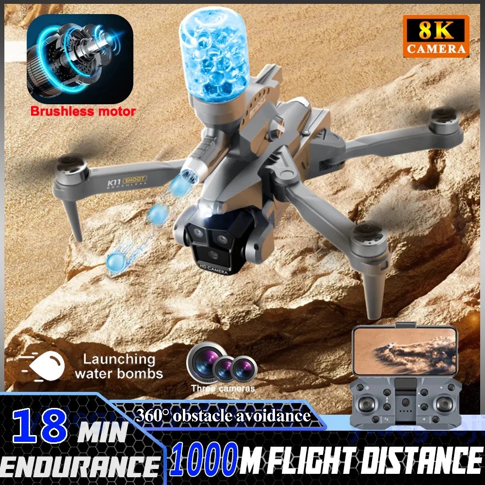 K11 Max /K10 Max Drone 8K Three Hd Cameras Aerial Photography Aircraft Obstacle Avoidance Foldable