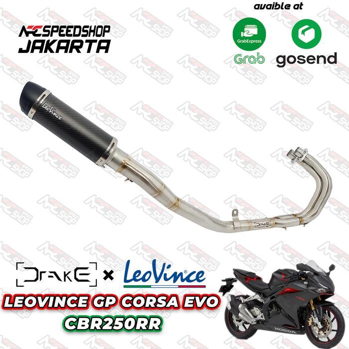Knalpot Leovince LV 10 Stainless Header Drake R9 Honda CBR250RR