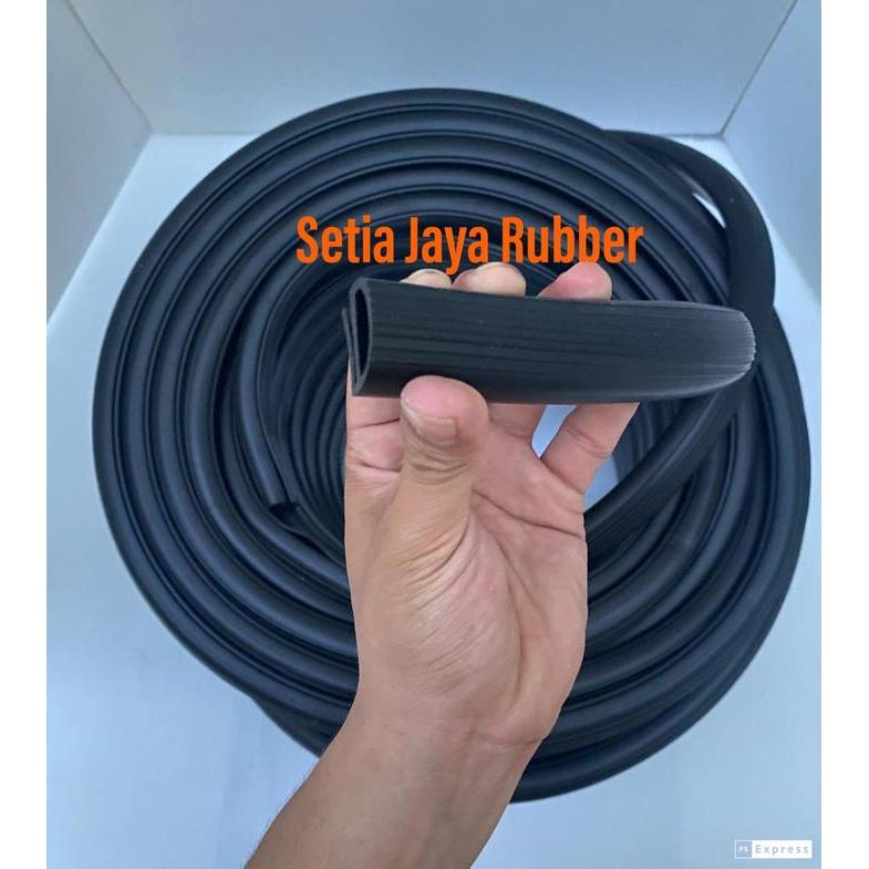 Karet list E pintu pendingin / cold storage / kulkas Hitam Besar