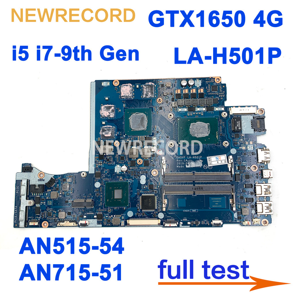 For Acer Nitro 5 An515-54 An715-51 Laptop Motherboard Eh5Vf La-H501P With I5 I7-9Th Gen Cpu Gtx1650
