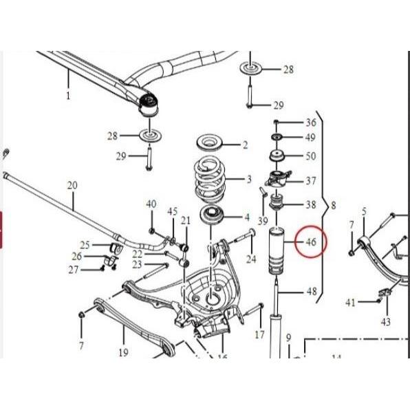 Karet Support Shok BelakangAlmaz BEST