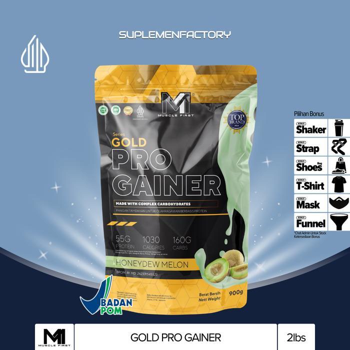 Terbaru M1 Gold Pro Gainer 2Lbs Muscle First Weight Gainer M1 Pro Gainer Ready