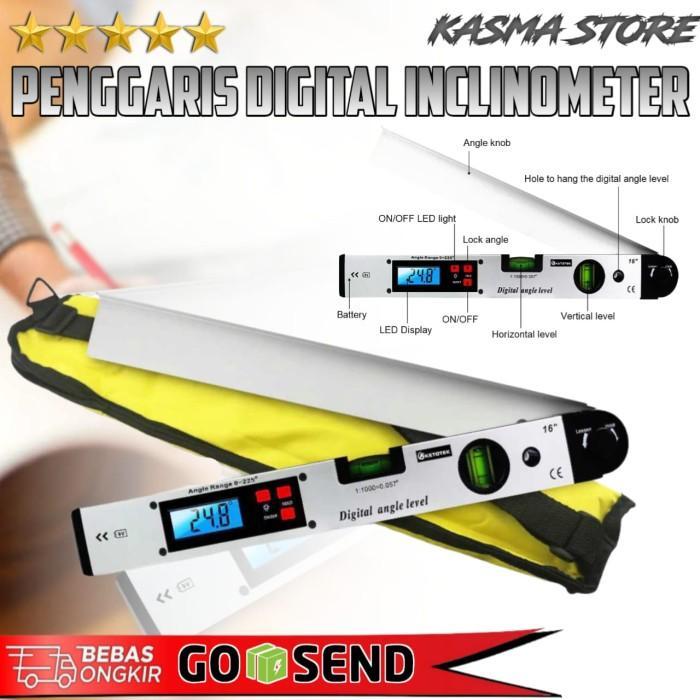 Waterpass Digital Penggaris Pengukur Sudut Inclinometer Digital 400 Mm