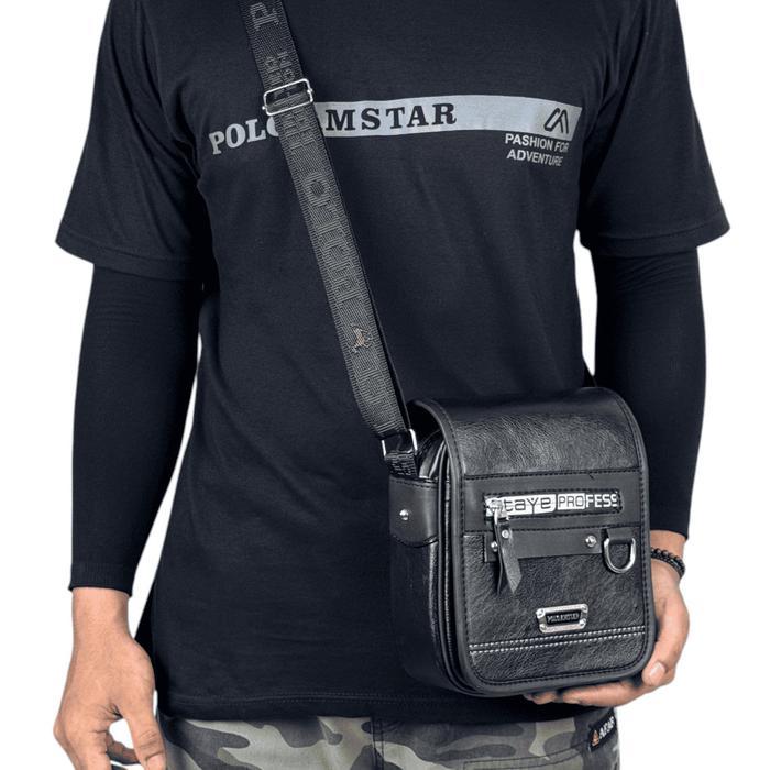 dapi Tas Selempang Kulit PU Leather Original Polo Amstar Tas Pria Tas Polo Tas Kulit