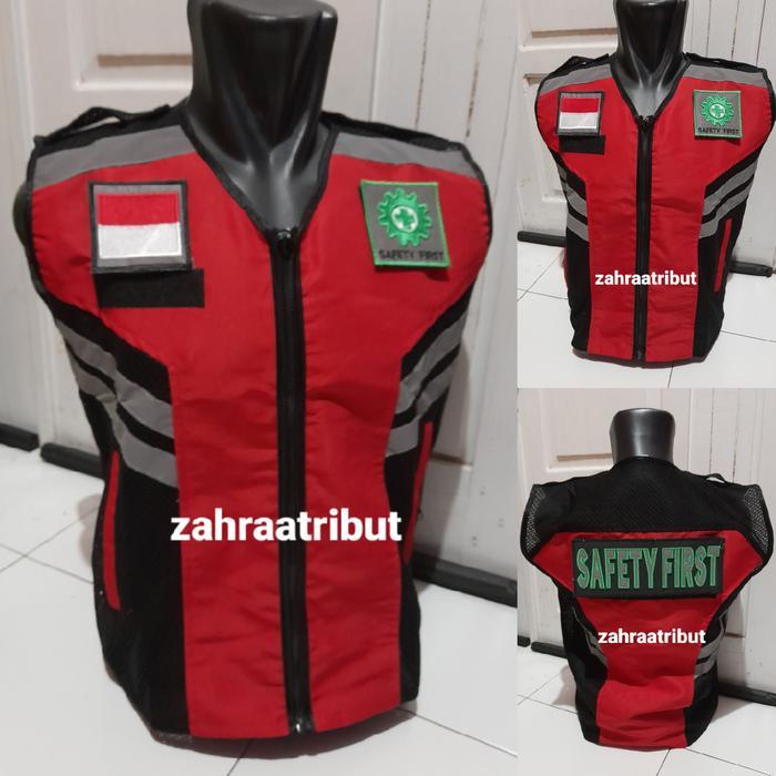 ORIGINAL Rompi Safety K3 merah READY STOCK